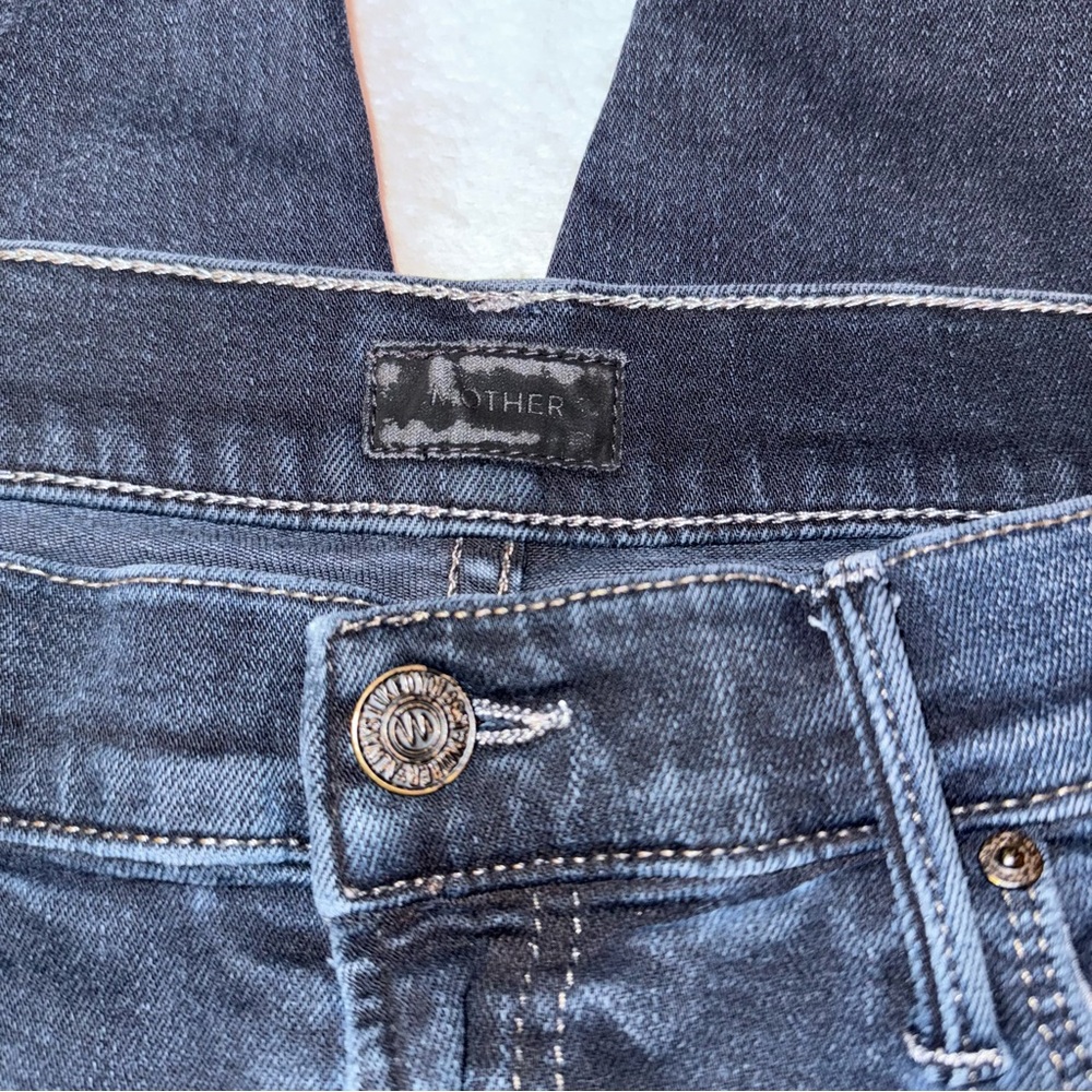 Mother the stunner zip two step fray high rise Jean size 30/L28 - Picture 7 of 16